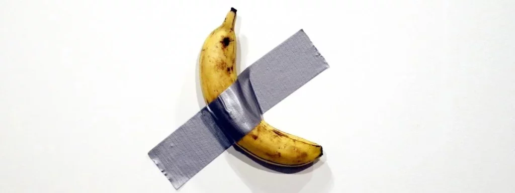 banane scotchée Maurizio Cattelan