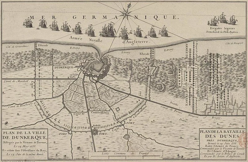 plan bataille des Dunes