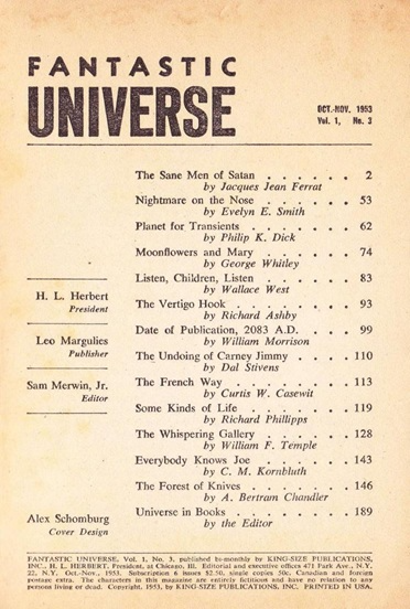 Fantastic Universe 3 1953 C. M. Kornbluth short story